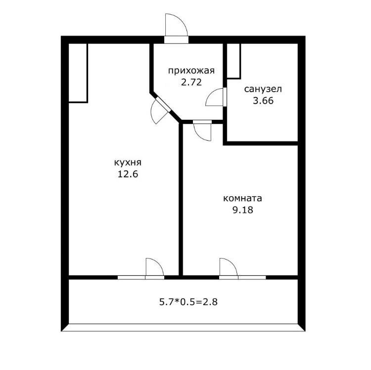 Фото №8: 1-комнатная квартира 31 м² - Краснодар, ЖК Лучший, Прикубанский внутригородской округ, жилой комплекс Лучший, имени Петра Метальникова, мкр. Завод Радиоизмерительных Приборов, ул. Петра Метальникова, 36