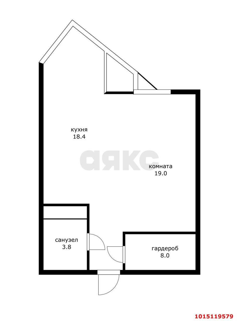 Фото №16: 1-комнатная квартира 49 м² - Краснодар, жилой комплекс Седьмой Континент, ул. Совхозная, 1к5