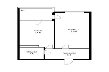 Фото №5: 1-комнатная квартира 43 м² - Краснодар, мкр. жилой комплекс Калина-парк, ул. Генерала Петрова, 2/Алит1