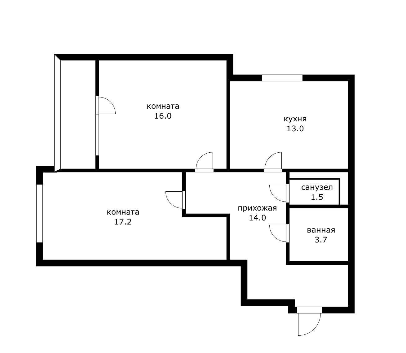 Фото №13: 2-комнатная квартира 68 м² - Краснодар, Центральный внутригородской округ, Центральный, мкр. ЖК Три Богатыря, ул. Садовая, 161/2к2