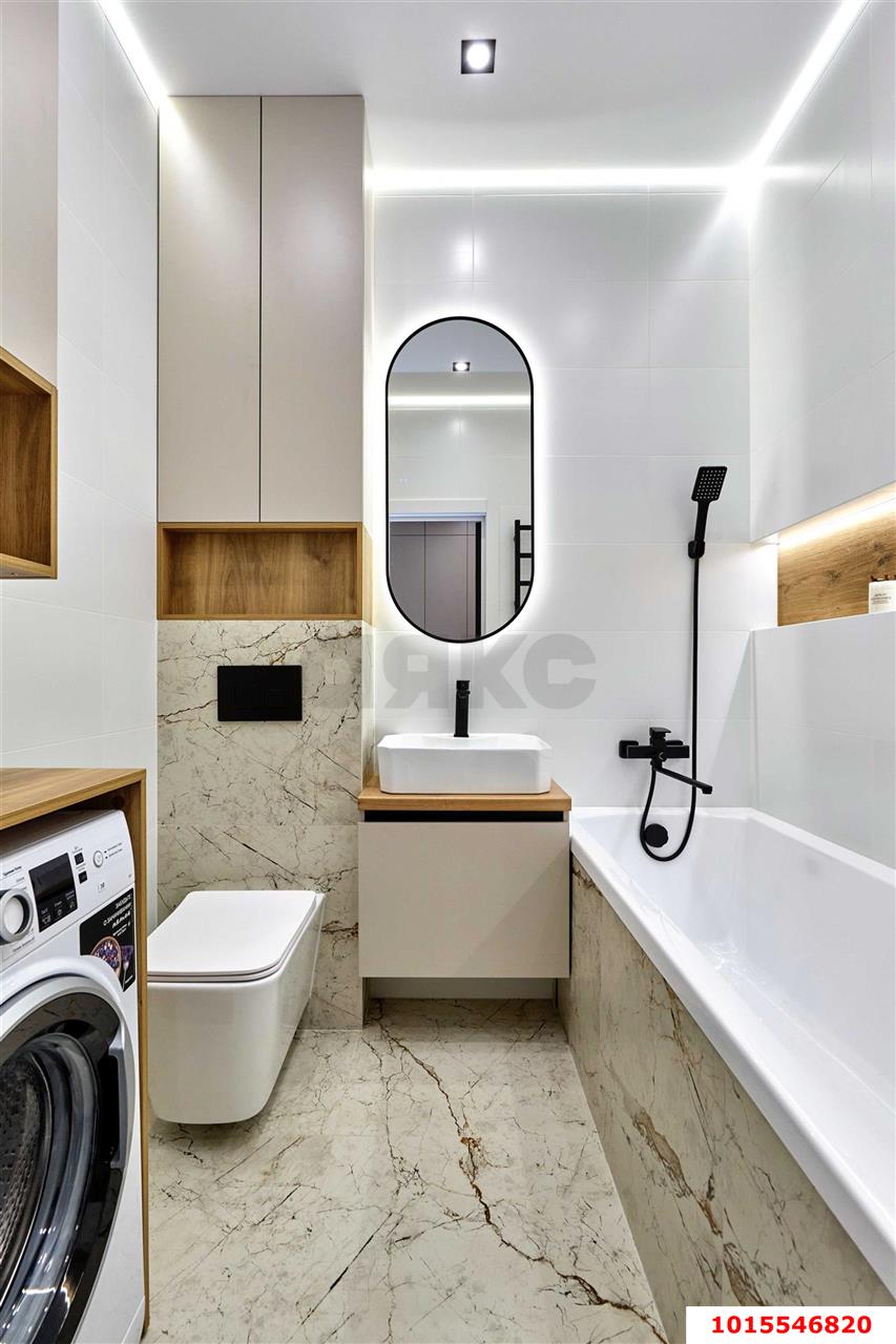 Фото №9: 1-комнатная квартира 32 м² - Краснодар, жилой комплекс Фонтаны, ул. Воронежская, 47/14