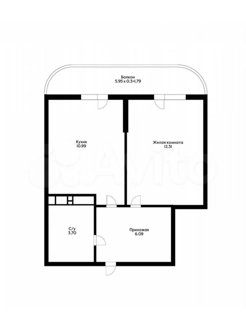 Фото №7: 1-комнатная квартира 32 м² - Краснодар, Центральный внутригородской округ, жилой комплекс Фонтаны, мкр. Черёмушки, ул. Воронежская, 47/14