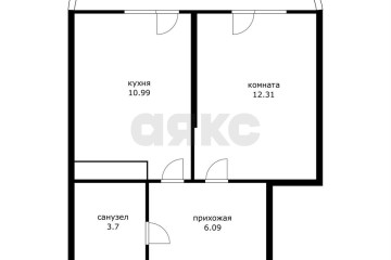 Фото №3: 1-комнатная квартира 33 м² - Краснодар, мкр. жилой комплекс Фонтаны, ул. Воронежская, 47/14