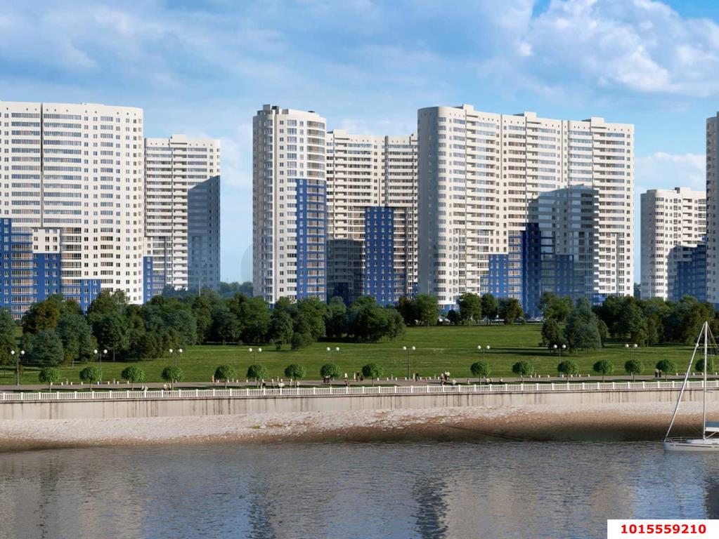 Фото №4: 1-комнатная квартира 33 м² - Краснодар, жилой комплекс Фонтаны, ул. Воронежская, 47/14