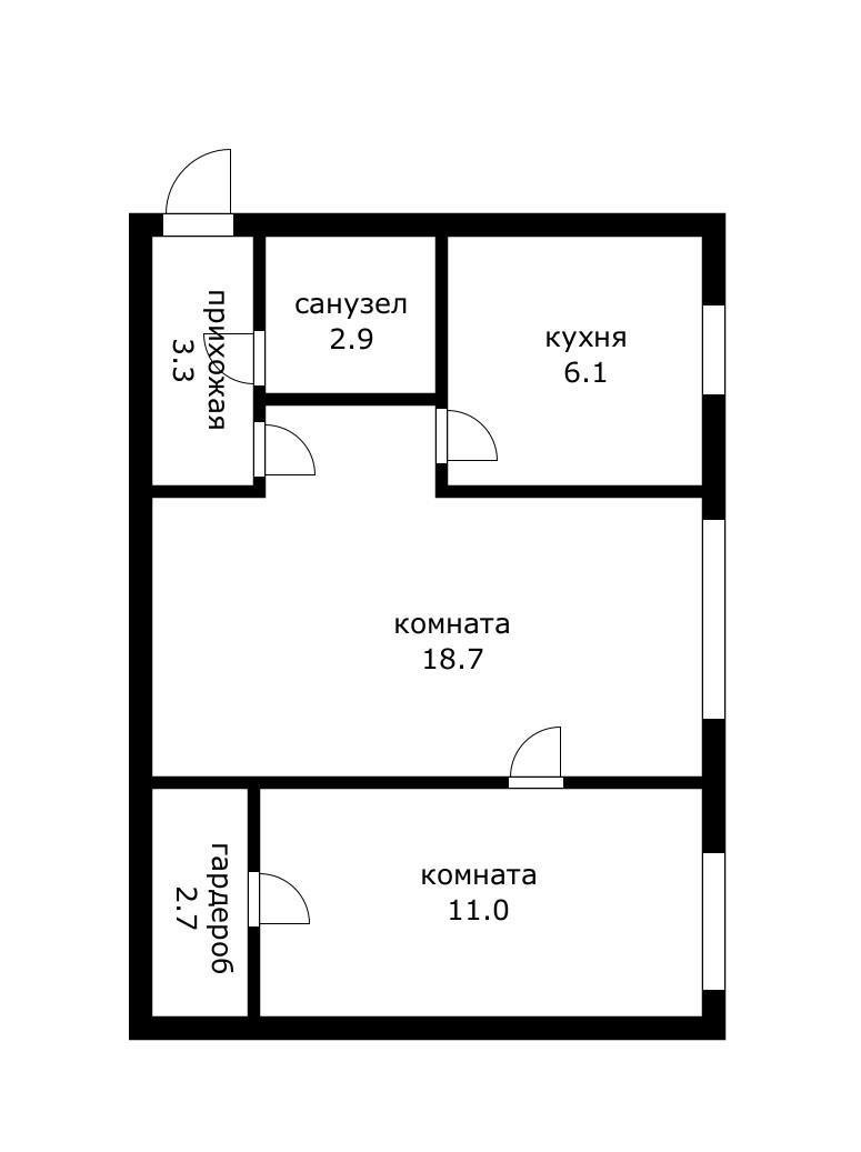 Фото №7: 2-комнатная квартира 45 м² - Краснодар, ул. Гагарина, 145
