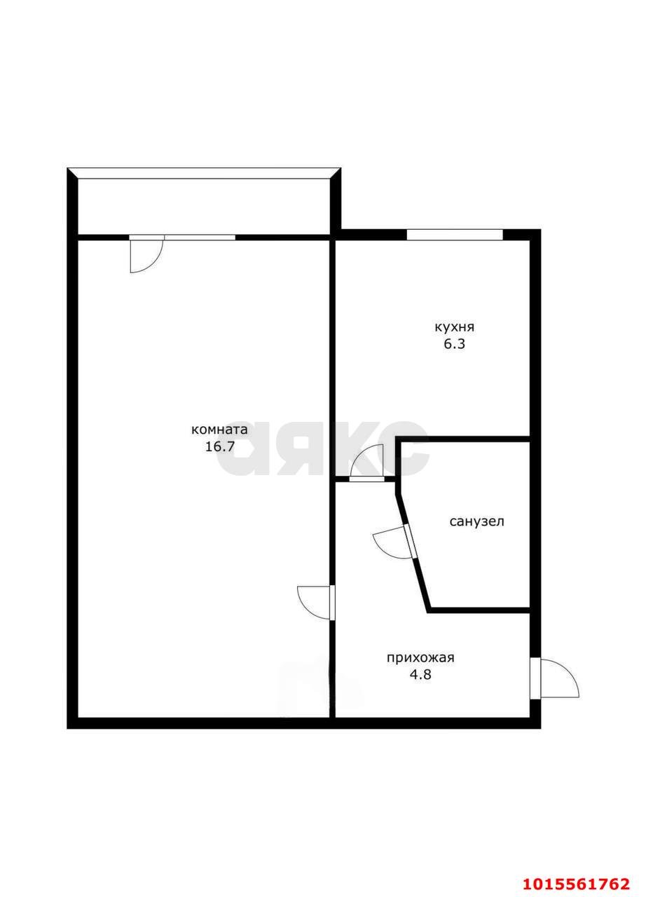Фото №13: 1-комнатная квартира 33 м² - Краснодар, Западный внутригородской округ, ул. Фёдора Лузана, 10