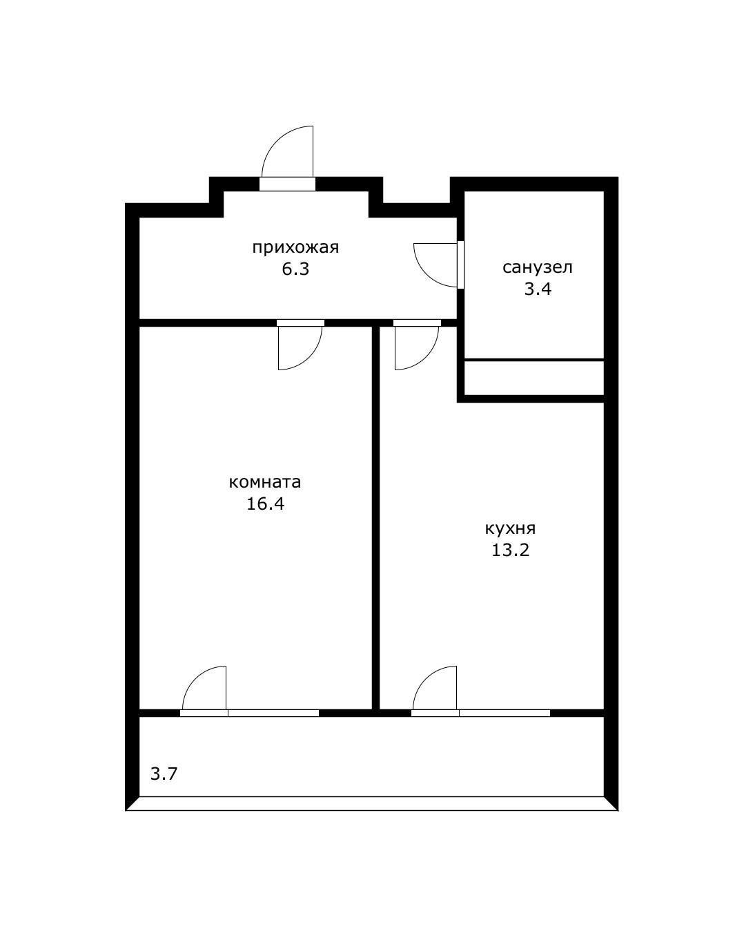 Фото №12: 1-комнатная квартира 39 м² - Краснодар, Карасунский внутригородской округ, Хлопчато-бумажный Комбинат, мкр. жилой комплекс Фамилия, ул. Старокубанская, 124