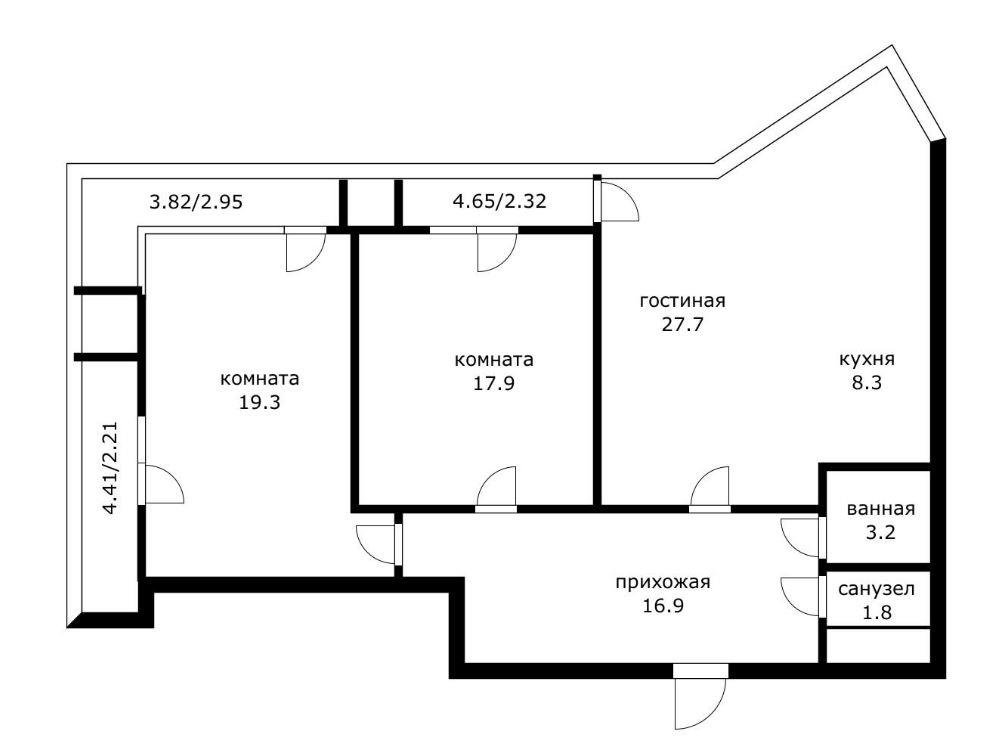 Фото №20: 3-комнатная квартира 95 м² - Краснодар, ЖК Седьмой Континент, Отделение № 1 совхоза Солнечный, Прикубанский внутригородской округ, Фестивальный, мкр. жилой комплекс Седьмой Континент, ул. Совхозная, 1к5