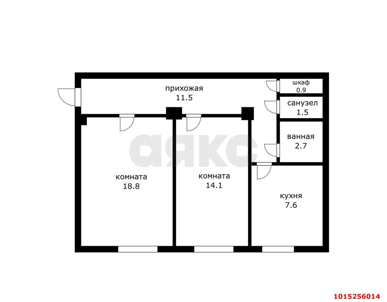 Фото №7: 2-комнатная квартира 58 м² - Краснодар, Центральный, ул. Красная, 50