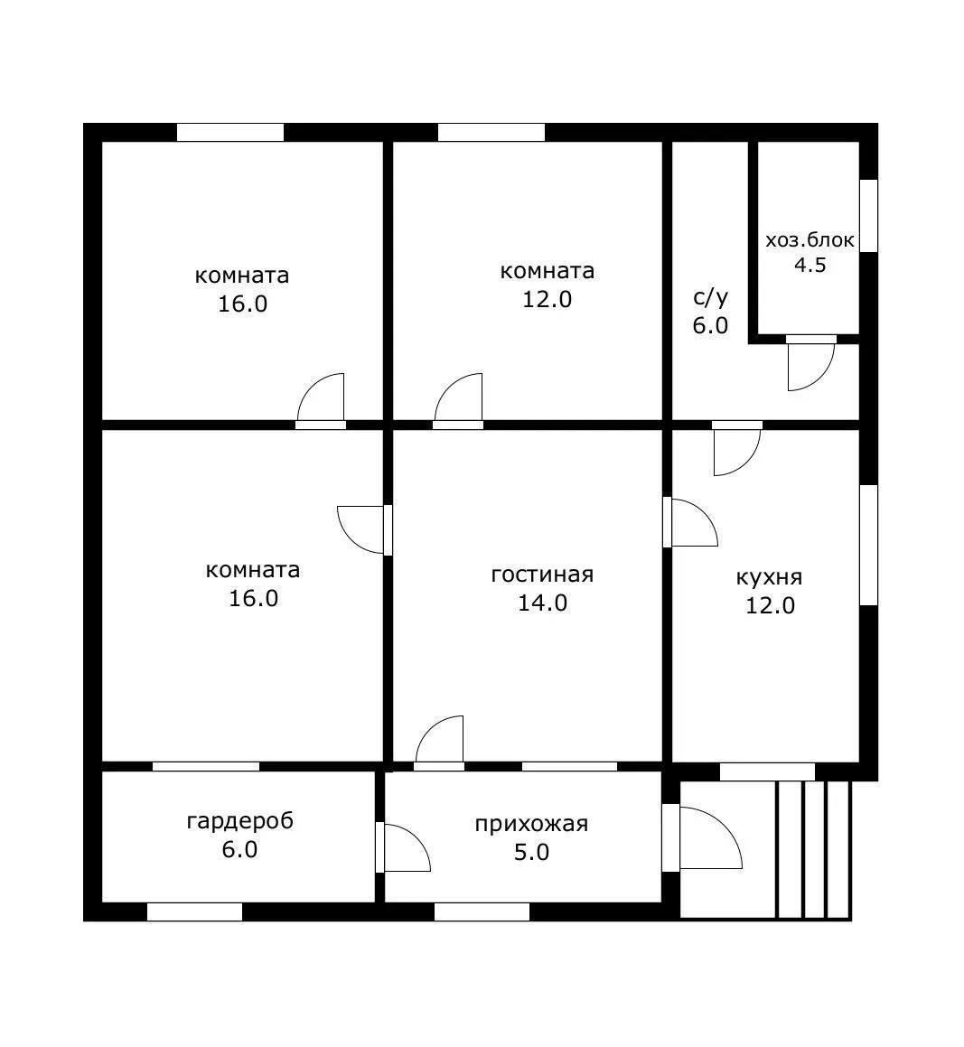 Фото №10: Дом 81 м² + 6.32 сот. - Энем, ул. Полевая, 4