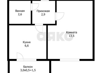 Фото №4: 1-комнатная квартира 25 м² - Новая Адыгея, мкр. жилой комплекс Родной Дом, ул. Бжегокайская, 31/3к3
