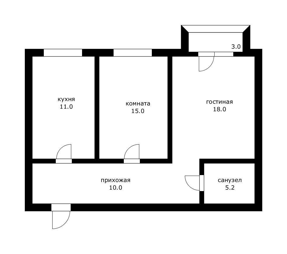 Фото №17: 2-комнатная квартира 62 м² - Яблоновский, мкр. Прикубанский внутригородской округ, ул. Гагарина, 155/5