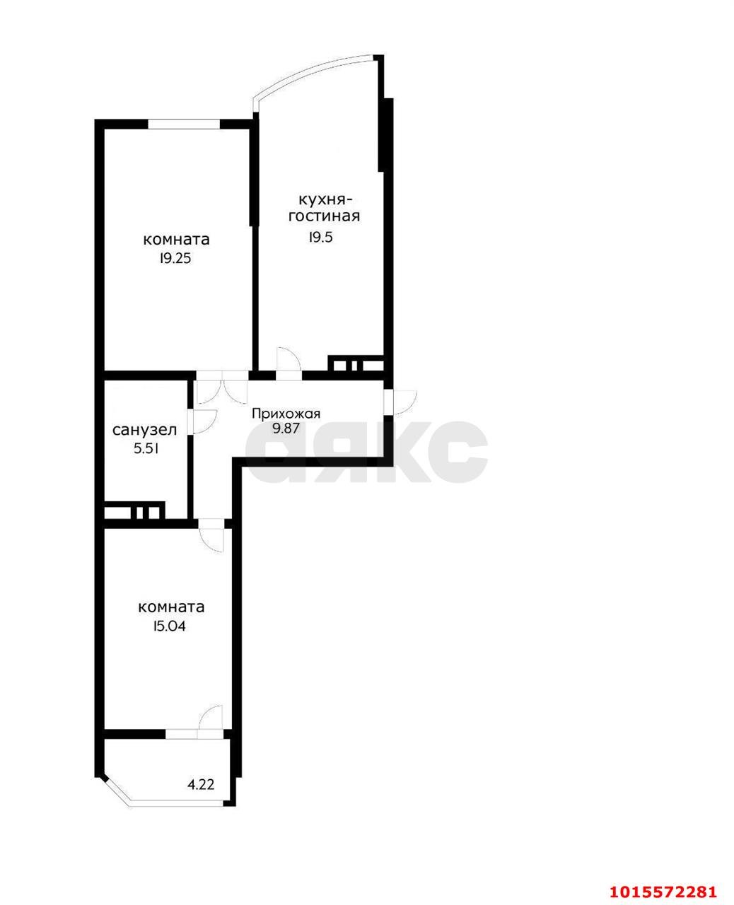 Фото №10: 2-комнатная квартира 68 м² - Краснодар, Карасунский внутригородской округ, жилой комплекс Каскад, мкр. Гидростроителей, ул. имени Дмитрия Благоева, 31к1