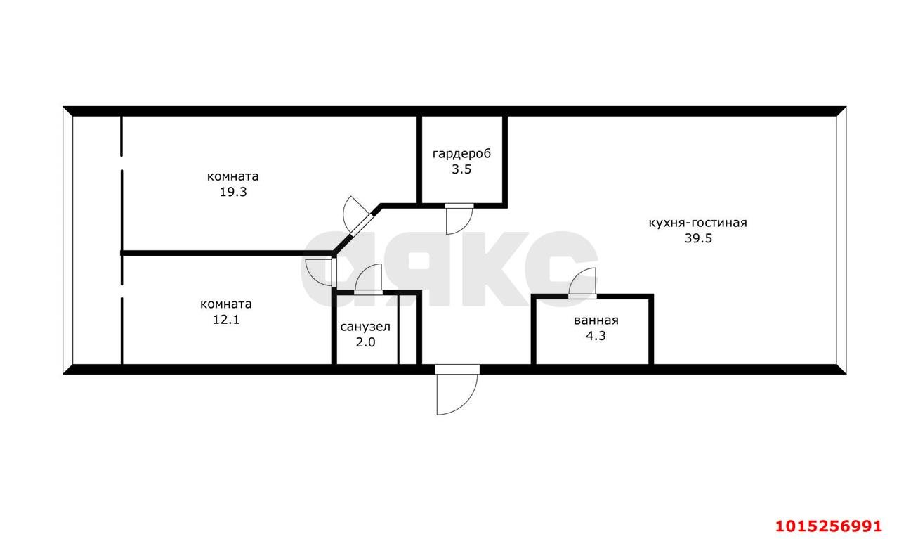 Фото №20: 3-комнатная квартира 106 м² - Краснодар, Прикубанский внутригородской округ, Фестивальный, мкр. Солнечный, ул. имени Симиренко, 16