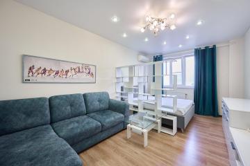 Фото №1: 1-комнатная квартира 43 м² - Краснодар, мкр. имени Маршала Жукова, ул. Александра Покрышкина, 4/10