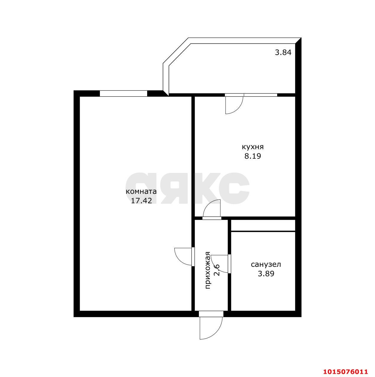 Фото №7: 1-комнатная квартира 32 м² - Краснодар, ЖК Флотилия, ул. имени 40-летия Победы, 178