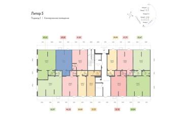 Фото №4: Коммерция 47 м² - Краснодар, мкр. жилой комплекс Друзья, ул. имени Генерала Брусилова, 28к3