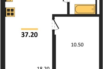 Фото №1: 1-комнатная квартира 37 м² - Краснодар, мкр. Прикубанский внутригородской округ, 