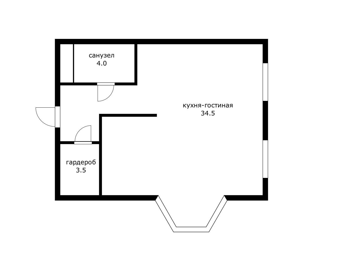Фото №11: 1-комнатная квартира 45 м² - Краснодар, жилой комплекс Кубанский, Прикубанский внутригородской округ, мкр. Завод Измерительных Приборов, ул. Зиповская, 34к1