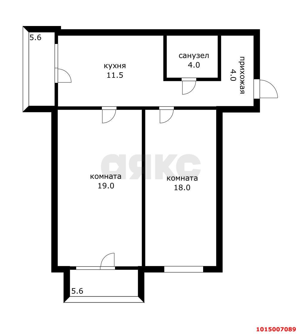 Фото №11: 2-комнатная квартира 69 м² - Краснодар, жилой комплекс Новый Город, ул. Шевцова, 36/2