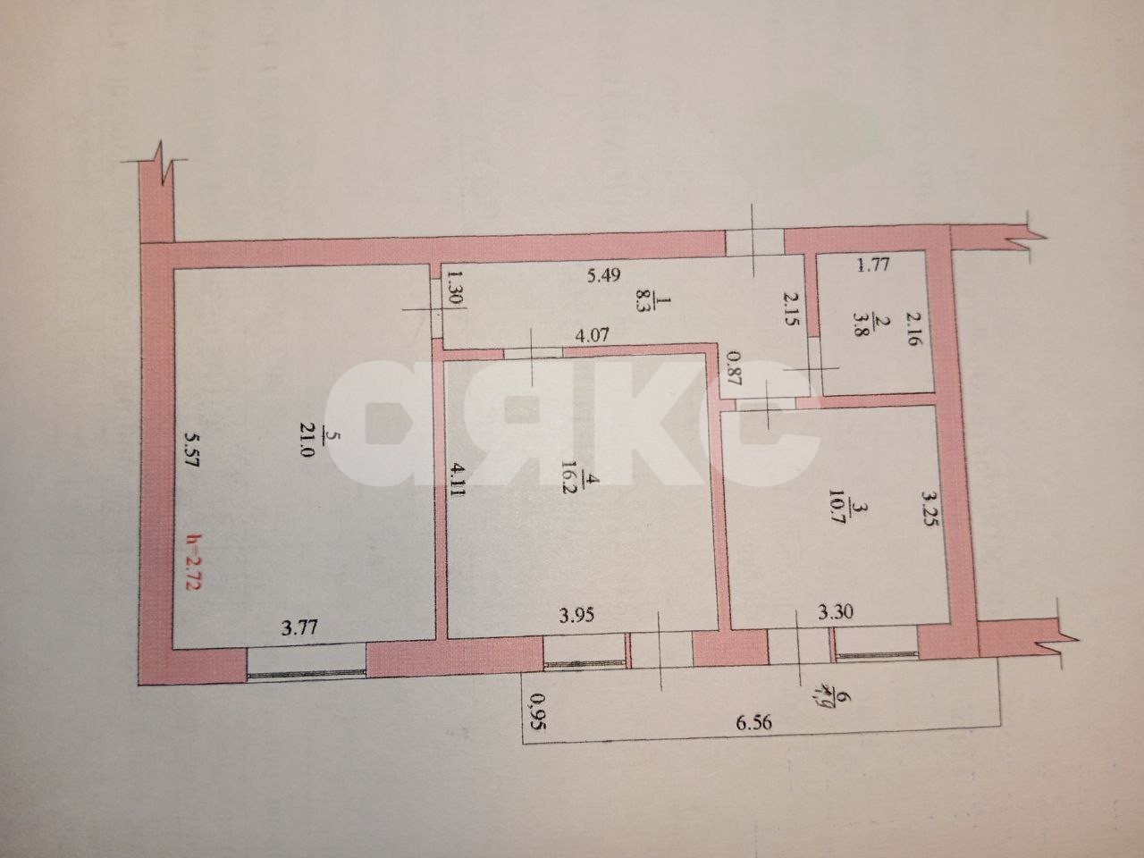 Фото №15: 2-комнатная квартира 60 м² - Горячий Ключ, Администрация, ул. Черняховского, 74