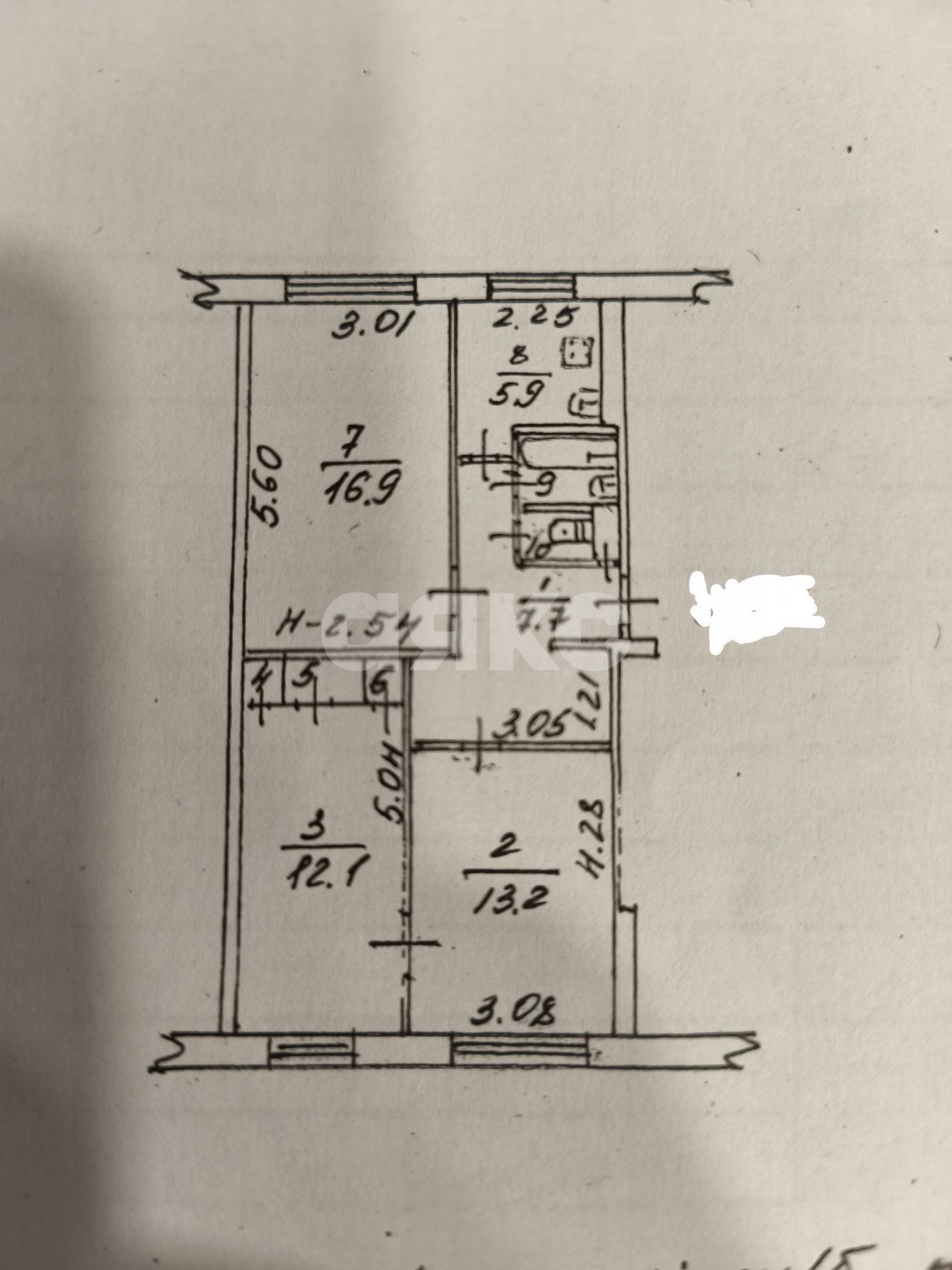Фото №11: 3-комнатная квартира 60 м² - Мариуполь, Центральный, ул. Куприна, 21А