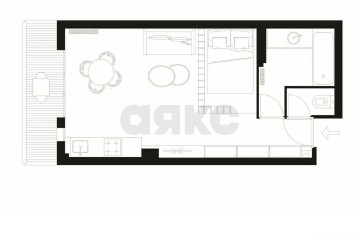 Фото №5: Студия 16 м² - Краснодар, мкр. Гидростроителей, ул. имени Дмитрия Благоева, 8