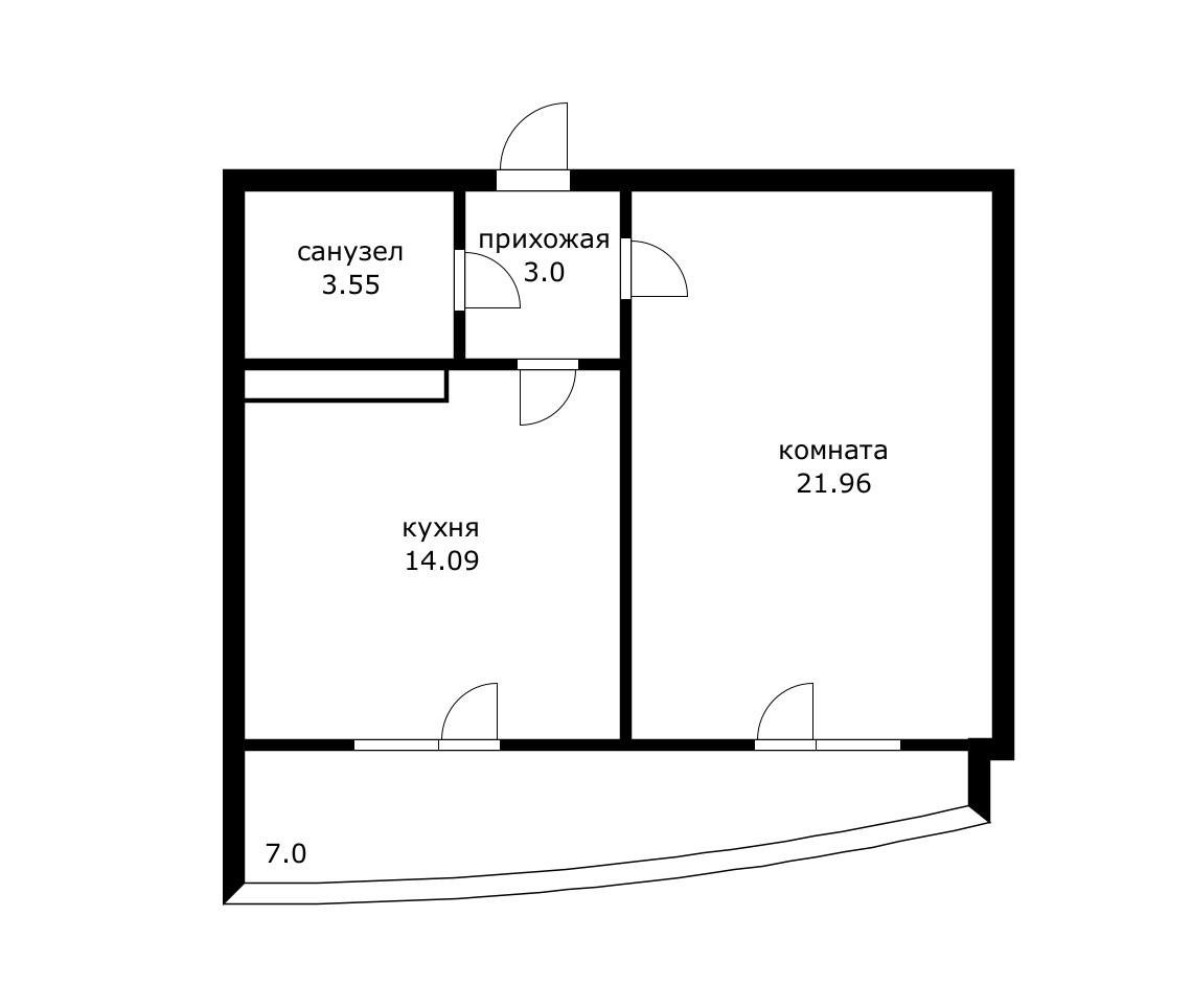 Фото №17: 1-комнатная квартира 42 м² - Краснодар, Центральный внутригородской округ, мкр. Черёмушки, ул. Обрывная, 22/1