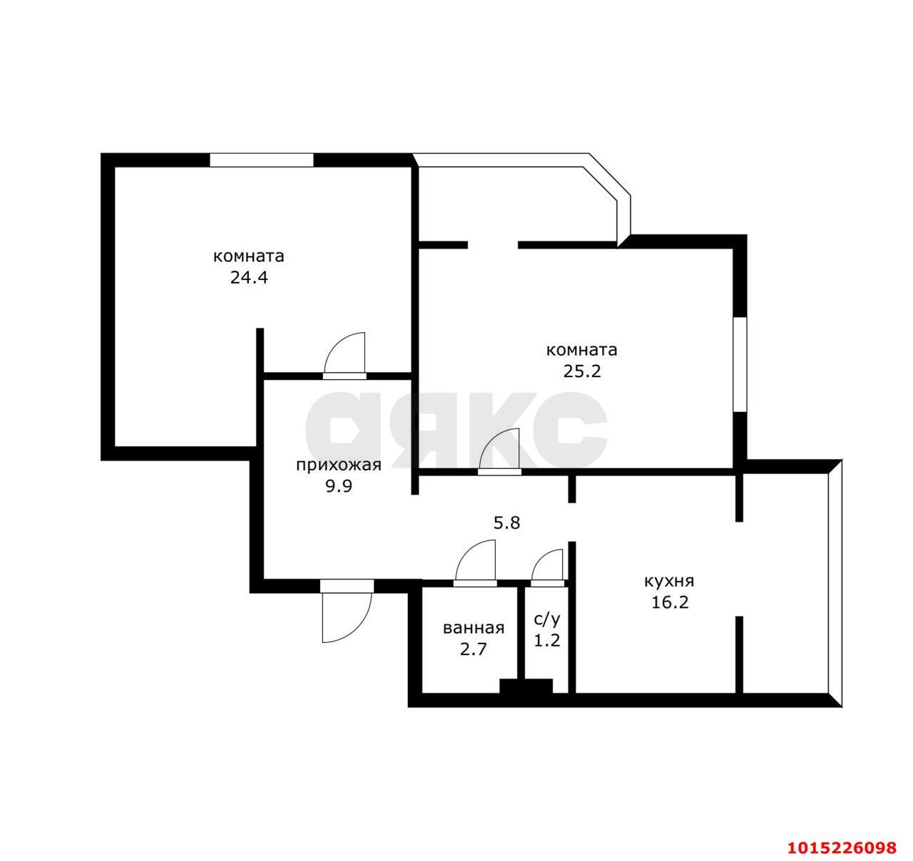 Фото №18: 2-комнатная квартира 87 м² - Краснодар, 40 лет Победы, ул. имени 40-летия Победы, 144/4литА