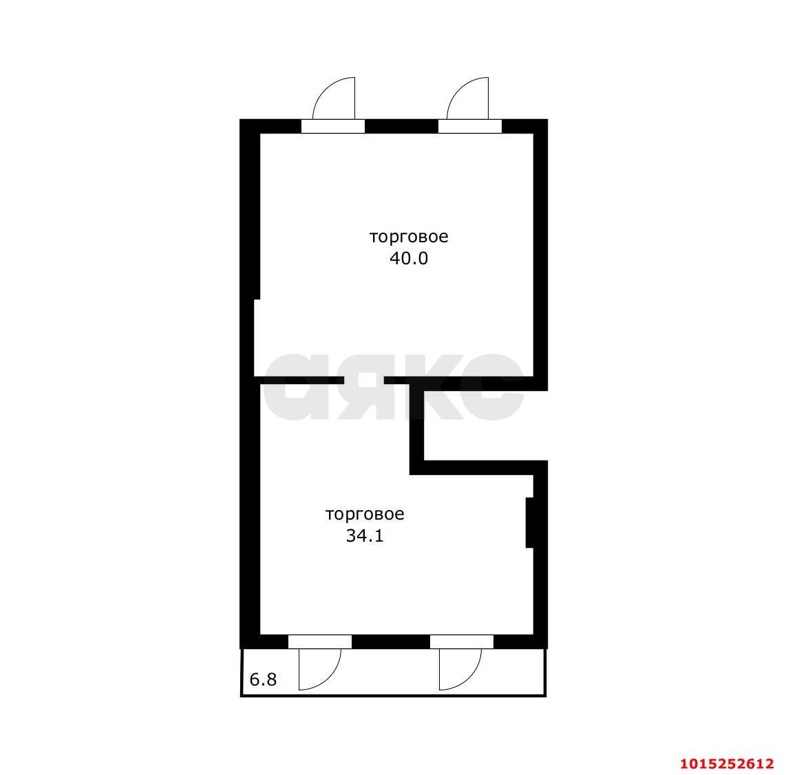 Фото №5: Коммерция 74 м² - Новая Адыгея, мкр. жилой комплекс Золотая линия 2, ул. Бжегокайская, 25к1