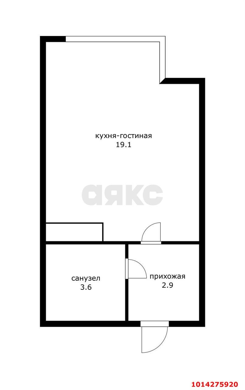 Фото №12: Студия 25 м² - Новая Адыгея, жилой комплекс Мега-Победа 2, ул. Песочная, 1к4