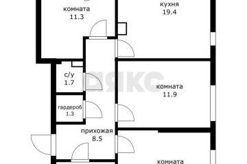 Фото №2: 3-комнатная квартира 69 м² - Краснодар, мкр. жилой комплекс Самолёт-6, ул. Ивана Беличенко, 92