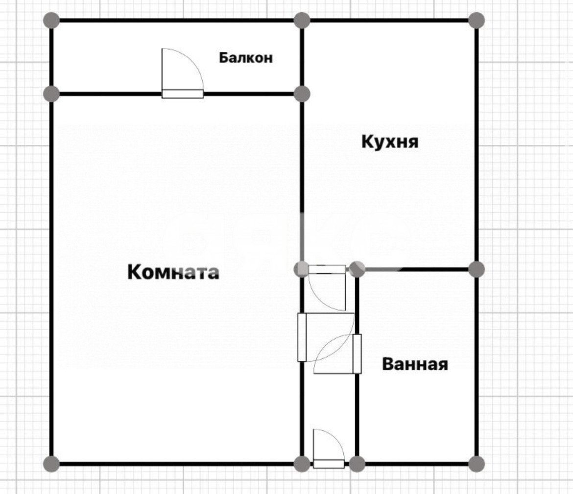 Фото №6: 1-комнатная квартира 28 м² - Майкоп, ул. Димитрова, 10