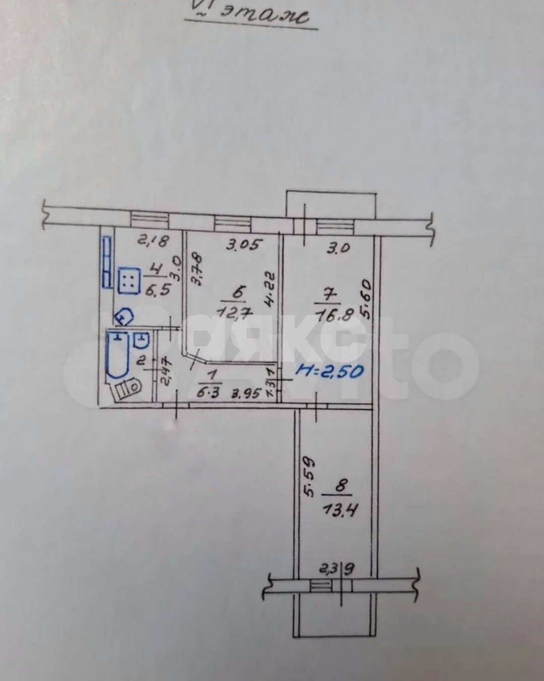 Фото №13: 3-комнатная квартира 62 м² - Мариуполь, Западный, б-р Шевченко, 238