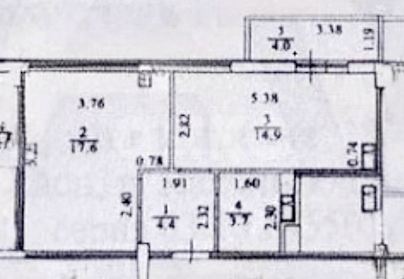 Фото №16: 1-комнатная квартира 44 м² - Анапа, жилой комплекс Красная Площадь, ул. Объездная, 39к3