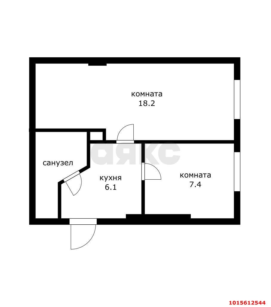 Фото №14: 1-комнатная квартира 36 м² - Краснодар, Центральный, ул. Советская, 33