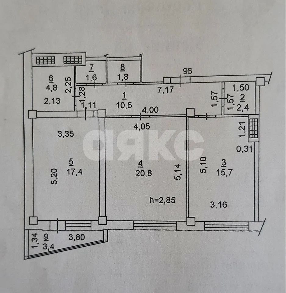 Фото №12: 2-комнатная квартира 76 м² - Ростов-на-Дону, Новое Поселение, пер. Гвардейский, 11/3