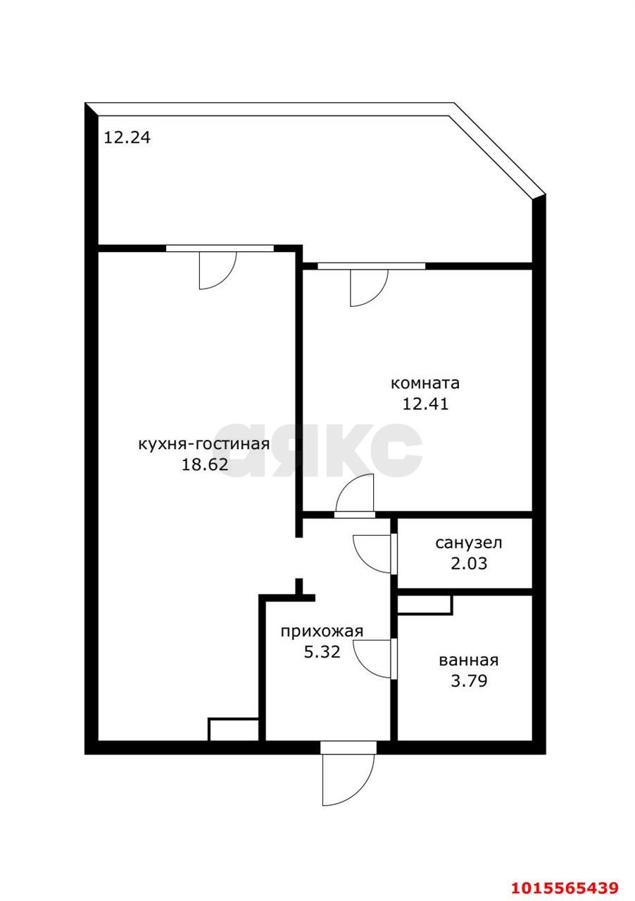 Фото №16: 1-комнатная квартира 55 м² - Краснодар, Любимово, 2/1