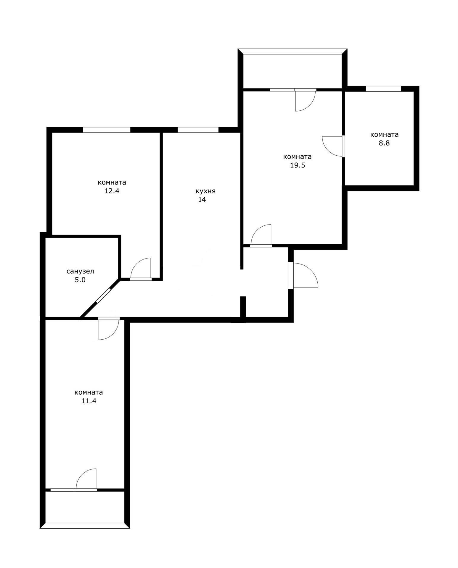 Фото №13: 4-комнатная квартира 81 м² - Краснодар, ул. Школьная, 15