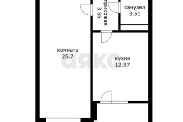 Фото №3: 1-комнатная квартира 48 м² - Краснодар, мкр. Центральный, ул. Промышленная, 33