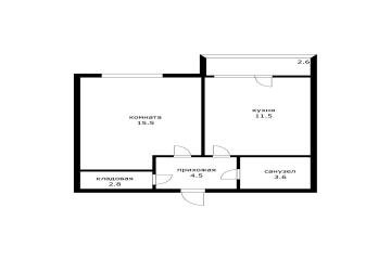 Фото №1: 1-комнатная квартира 41 м² - Краснодар, ст Изобильное, ул. Конгрессная, 41к1