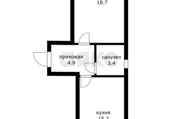 Фото №5: 1-комнатная квартира 46 м² - Краснодар, мкр. имени Петра Метальникова, ул. Евгении Жигуленко, 30к2