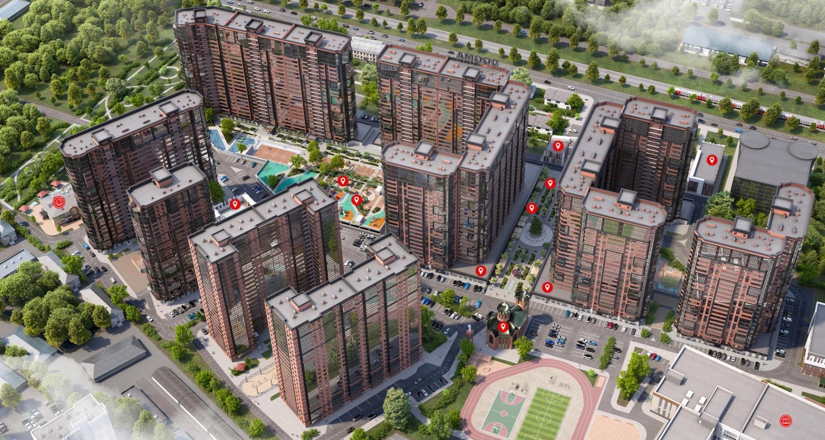 Фото №10: 1-комнатная квартира 45 м² - Краснодар, Карасунский внутригородской округ, Центральный внутригородской округ, Черёмушки, мкр. жилой комплекс Рекорд, ул. Новороссийская, 90/2к2