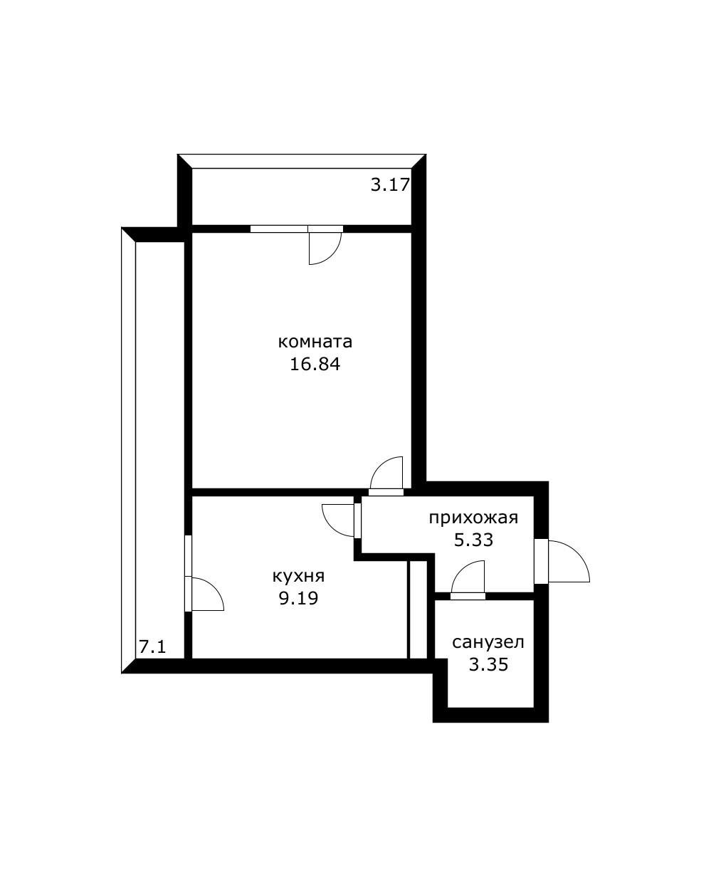 Фото №9: 1-комнатная квартира 45 м² - Краснодар, Карасунский внутригородской округ, Центральный внутригородской округ, Черёмушки, мкр. жилой комплекс Рекорд, ул. Новороссийская, 90/2к2