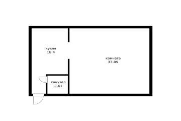 Фото №2: 1-комнатная квартира 55 м² - Российский, мкр. Прикубанский внутригородской округ, ул. Шевкунова, 19