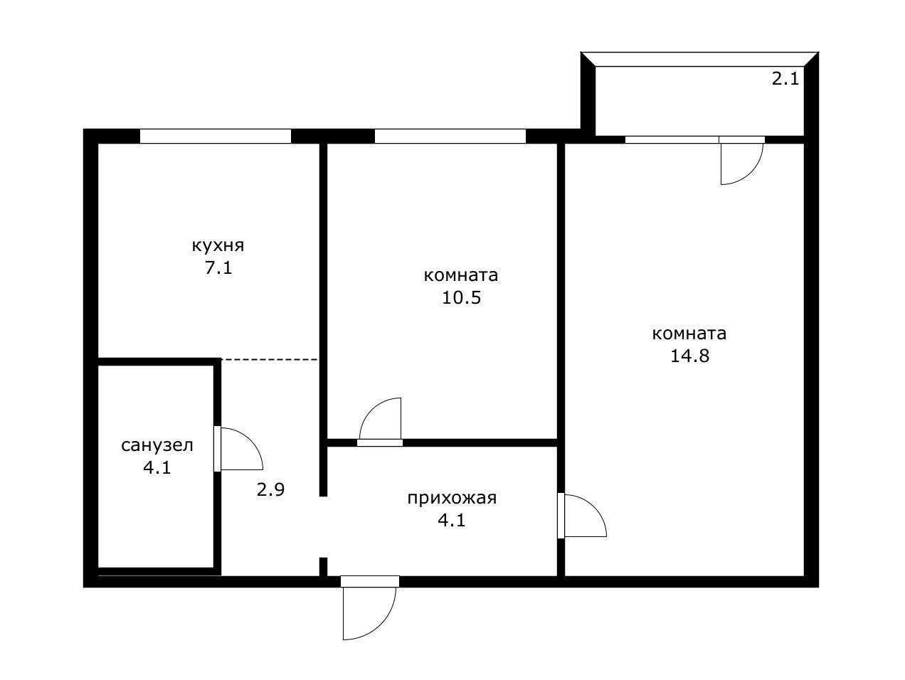 Фото №10: 2-комнатная квартира 45 м² - Краснодар, Карасунский внутригородской округ, мкр. Гидростроителей, ул. имени Игнатова, 3