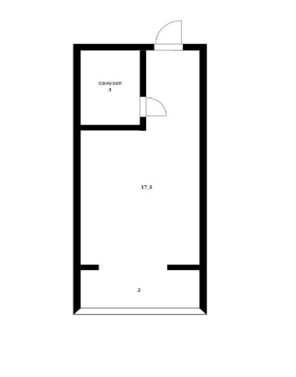 Фото №7: Студия 20 м² - Российский, мкр. Прикубанский внутригородской округ, ул. Тверская, 15