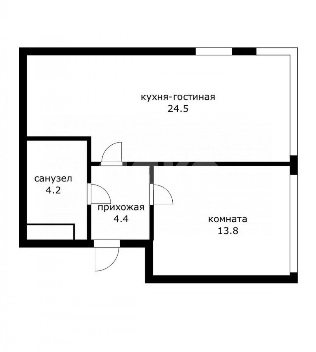 Фото №18: 2-комнатная квартира 47 м² - Москва, ЖК Ривер Парк, ул. Корабельная, 3А