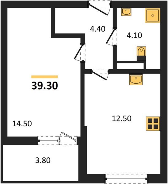 Фото №1: 1-комнатная квартира 39 м² - Краснодар, мкр. Прикубанский внутригородской округ