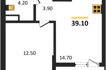 Фото №1: 1-комнатная квартира 39 м² - Краснодар, мкр. Прикубанский внутригородской округ, 